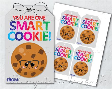 back to school smart cookie gift card printable|You’re One Smart Cookie Free Printable Tag.